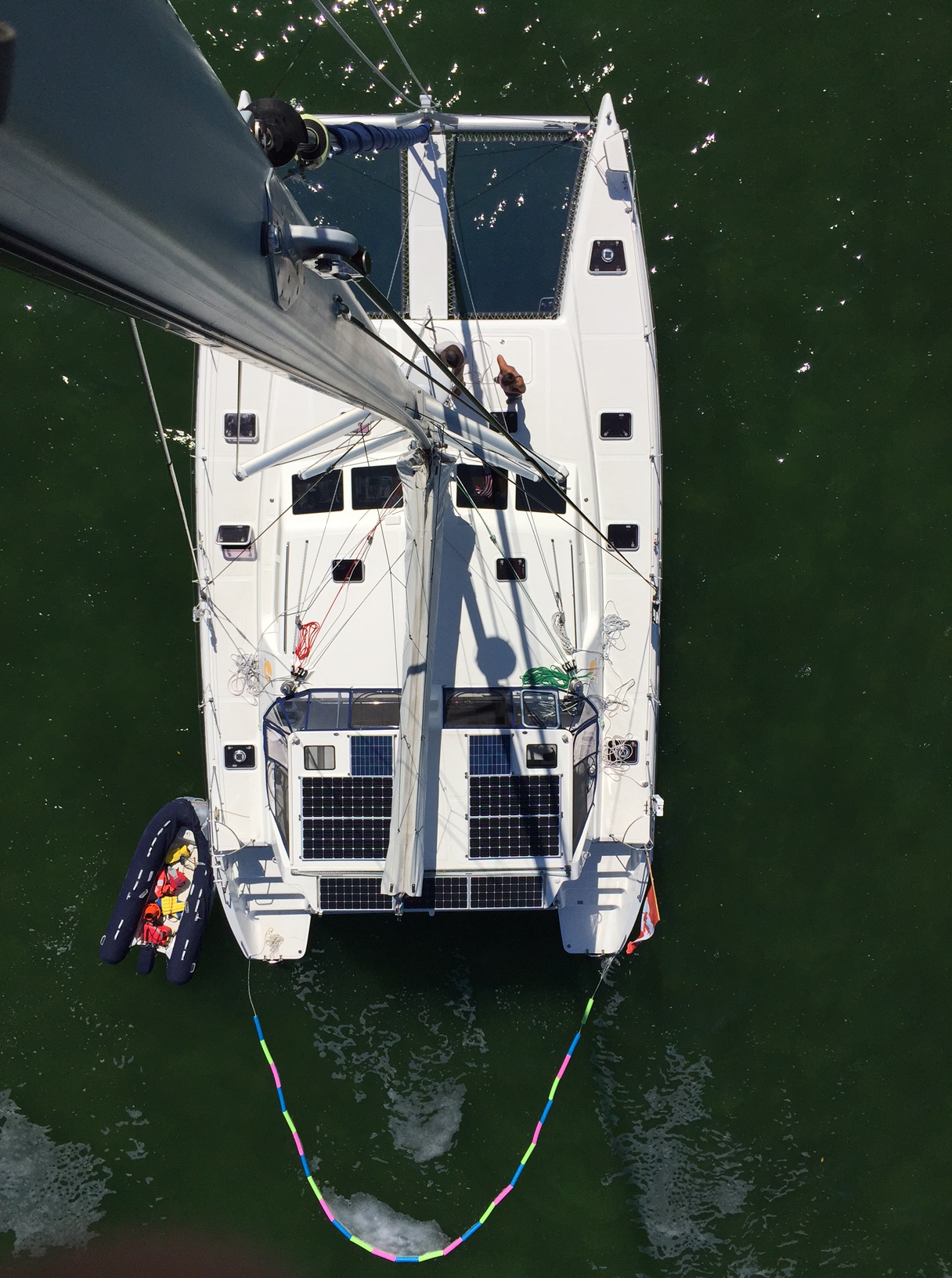 Picture taken today from the top of our 60+ foot mast