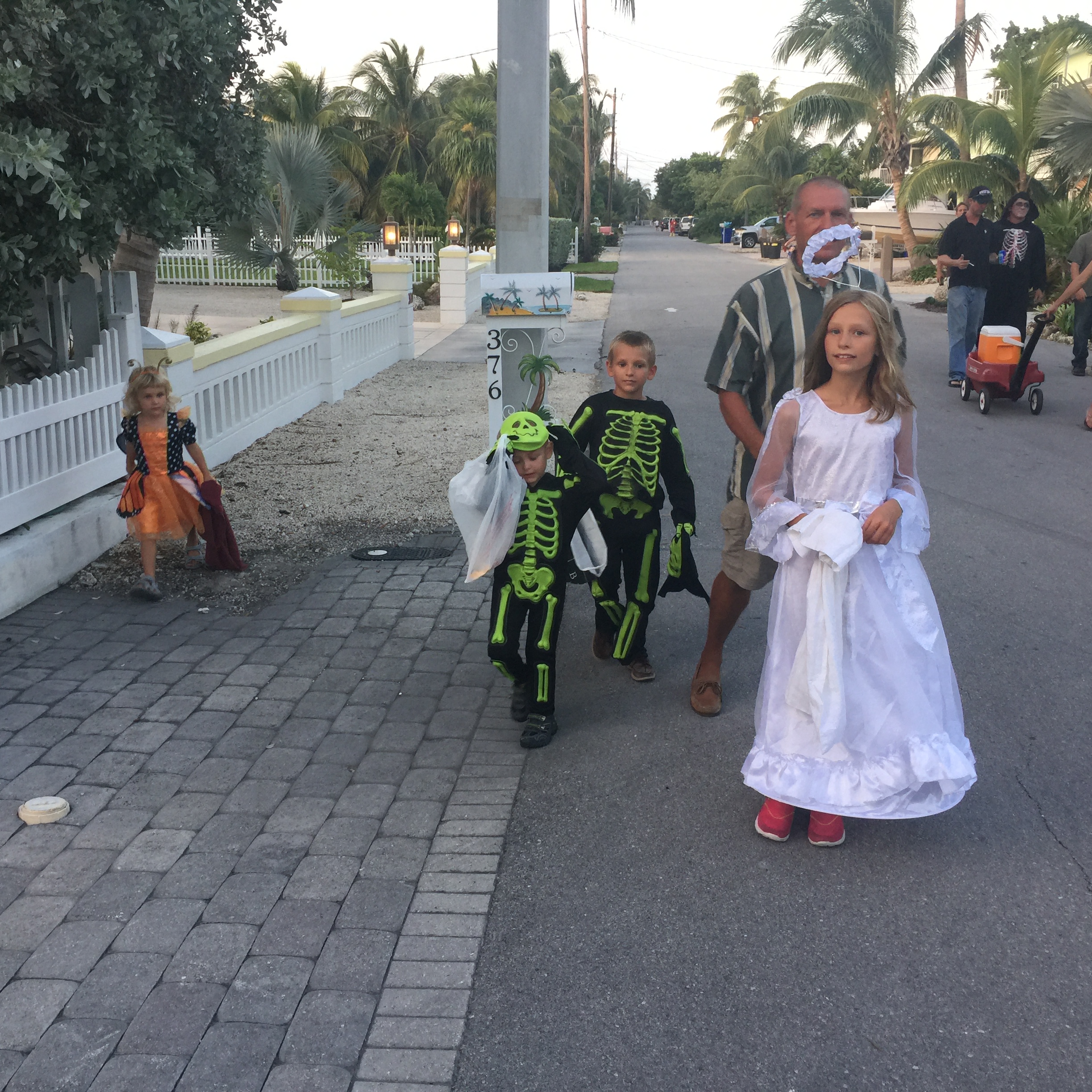 Our kids with my husband, Rick. Tavernier, Florida 2015.