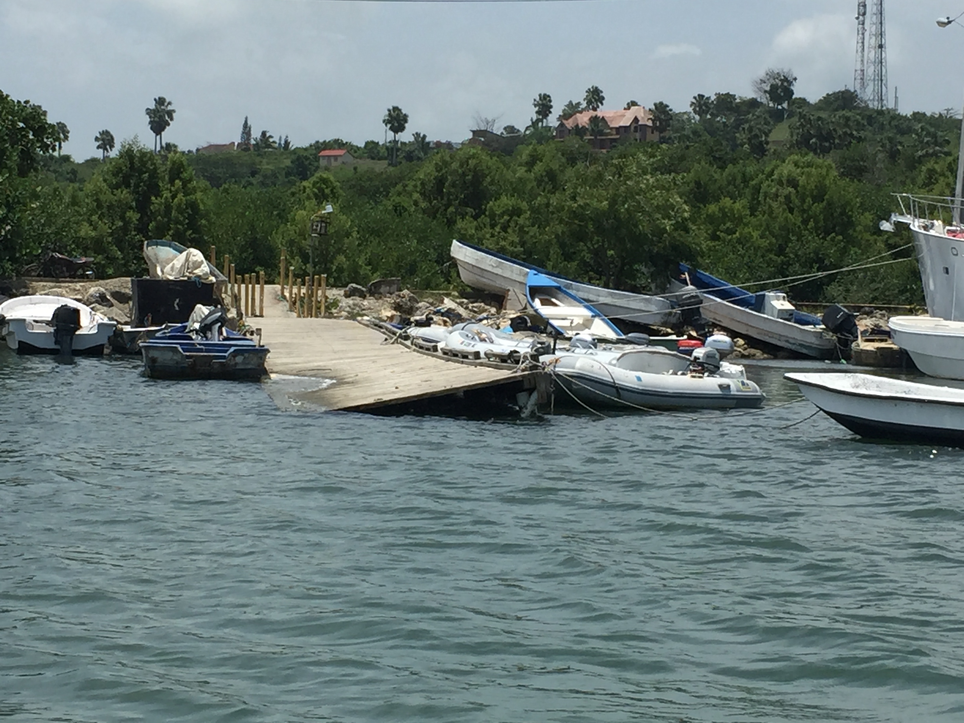 Boats in disrepair at near the Luperon dinghy dock