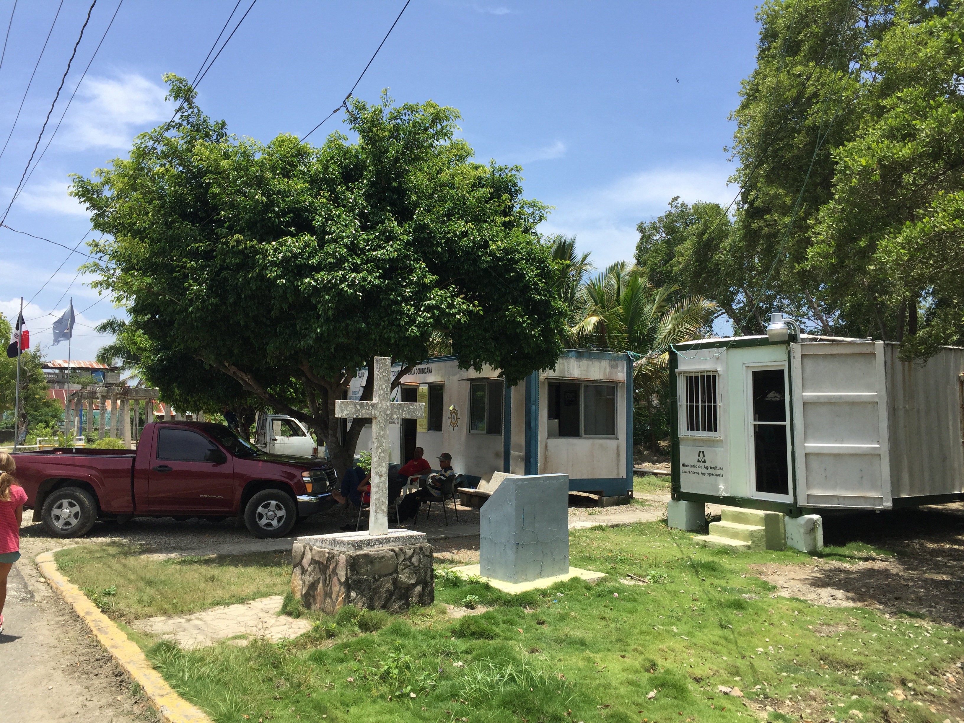 Customs buildings in Luperón, Dominican Republic
