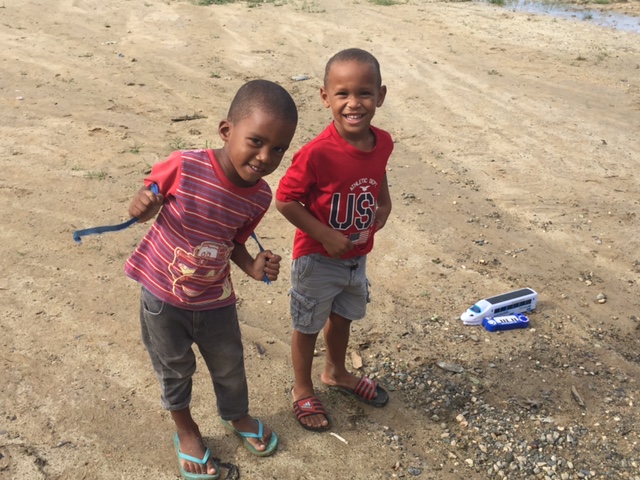 Local boys in Luperón, Dominican Republic