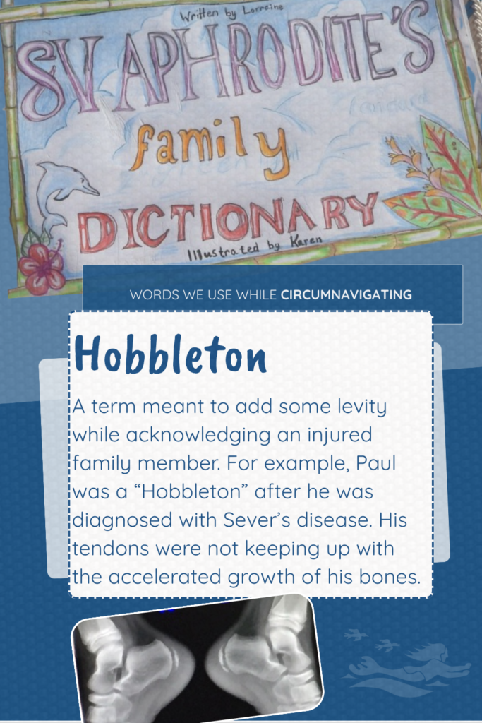Hobbleton is a word in the SV Aphrodite Family Dictionary
