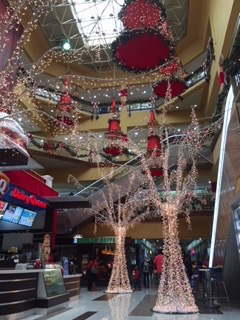 Christmas decorations at the Long Circular Mall