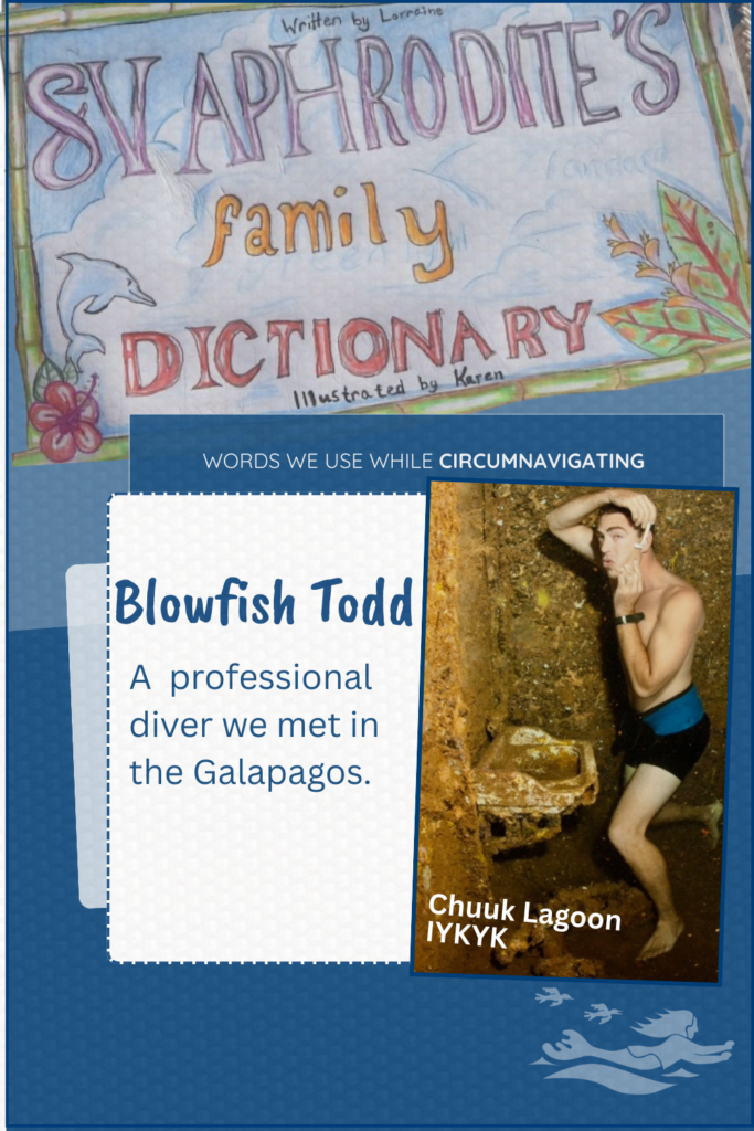 Blowfish Todd As defined in the SV Aphrodite family dictionary