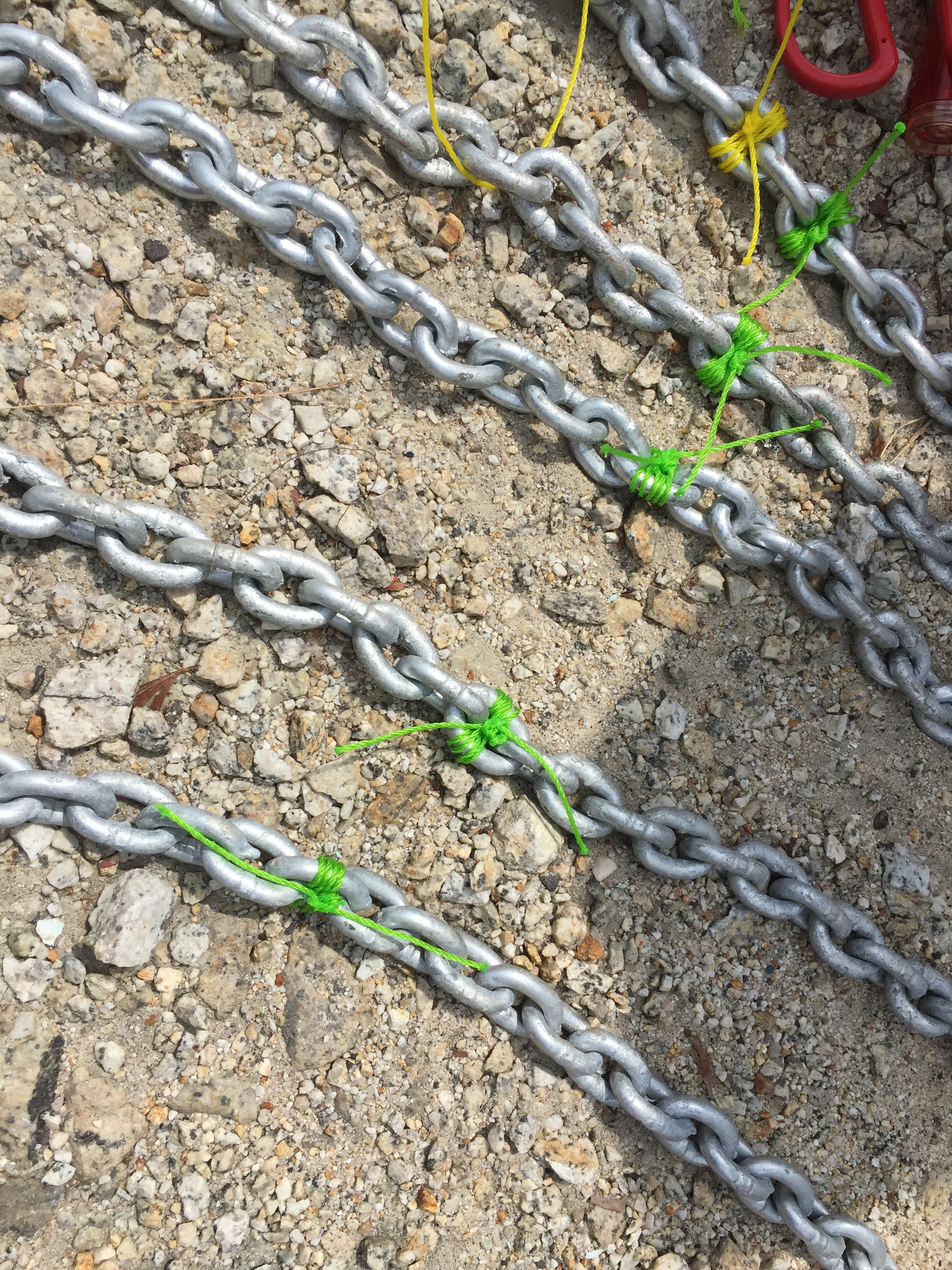 Recently galvanized anchor chain is shiny and pretty, but does it last?