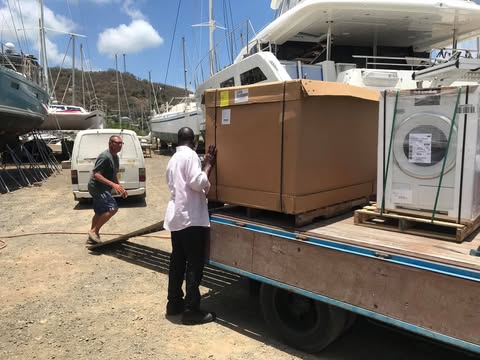 Our freight shipment from Miami thanks to Cargo Consolidators in Trinidad and their affiliate in Miami called Fast Flow.