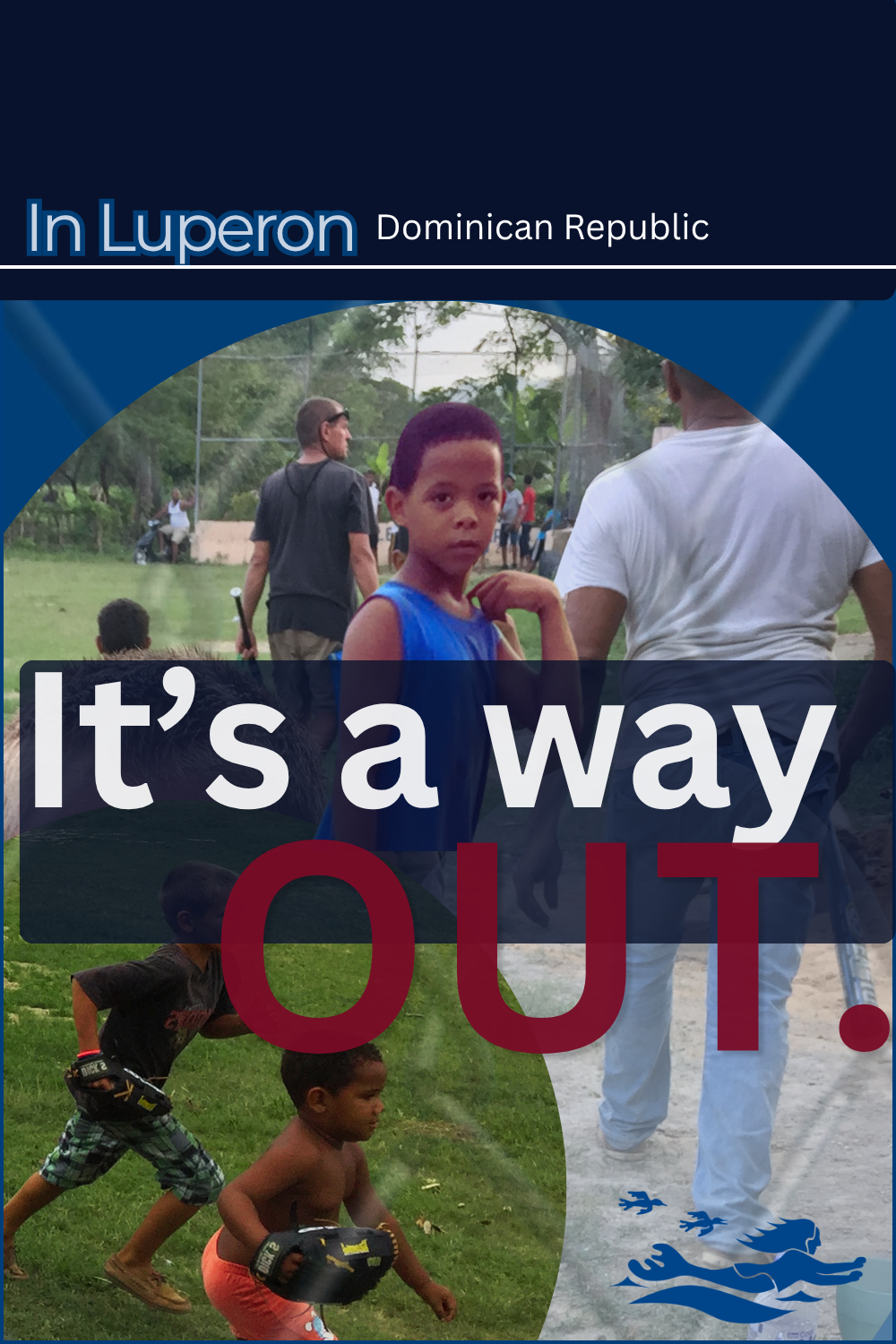 Handy Andy's son on the baseball field in his neighborhood in Luperon, Dominican Republic.