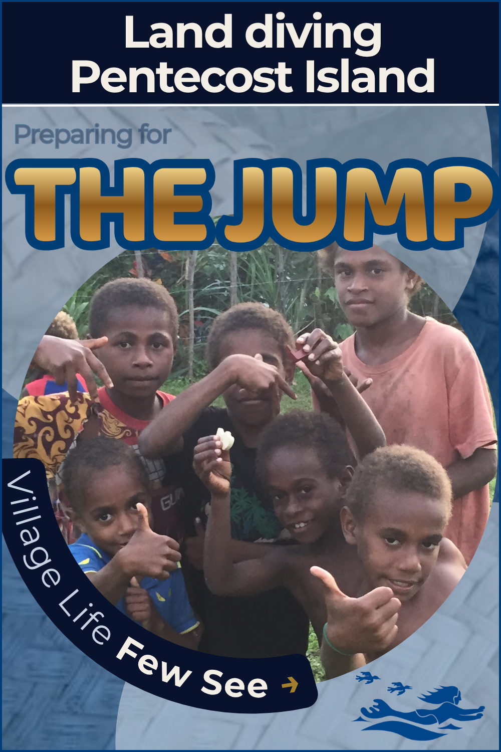 Boys under the age of 12 who are part of a village that arranges land diving on Pentecost Island, Vanuatu.